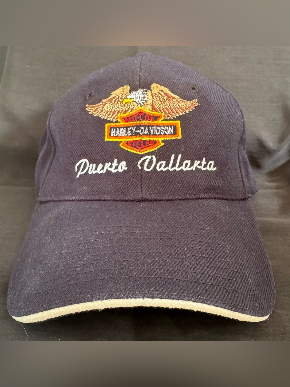 Vintage Puerta Vallarta Harley-Davidson Motorcycle Hat